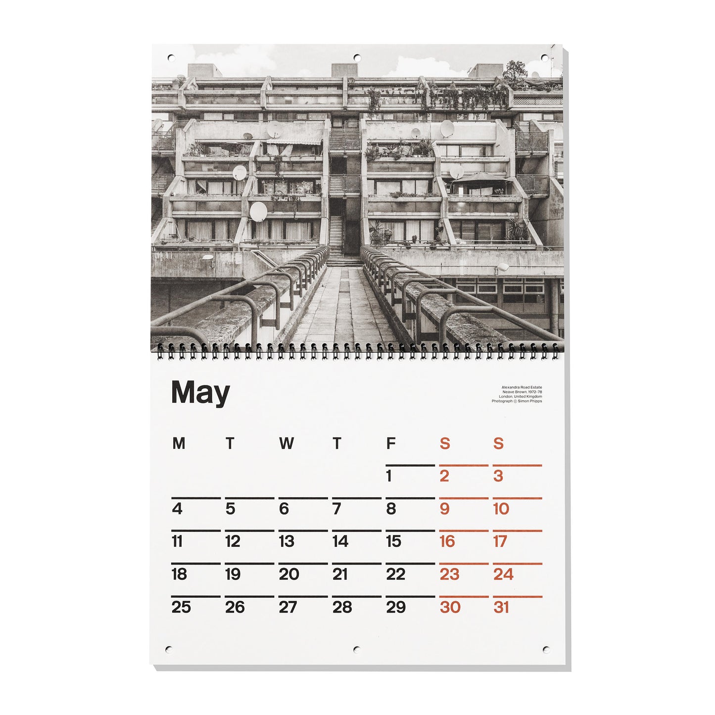 Brutalist Calendar 2026