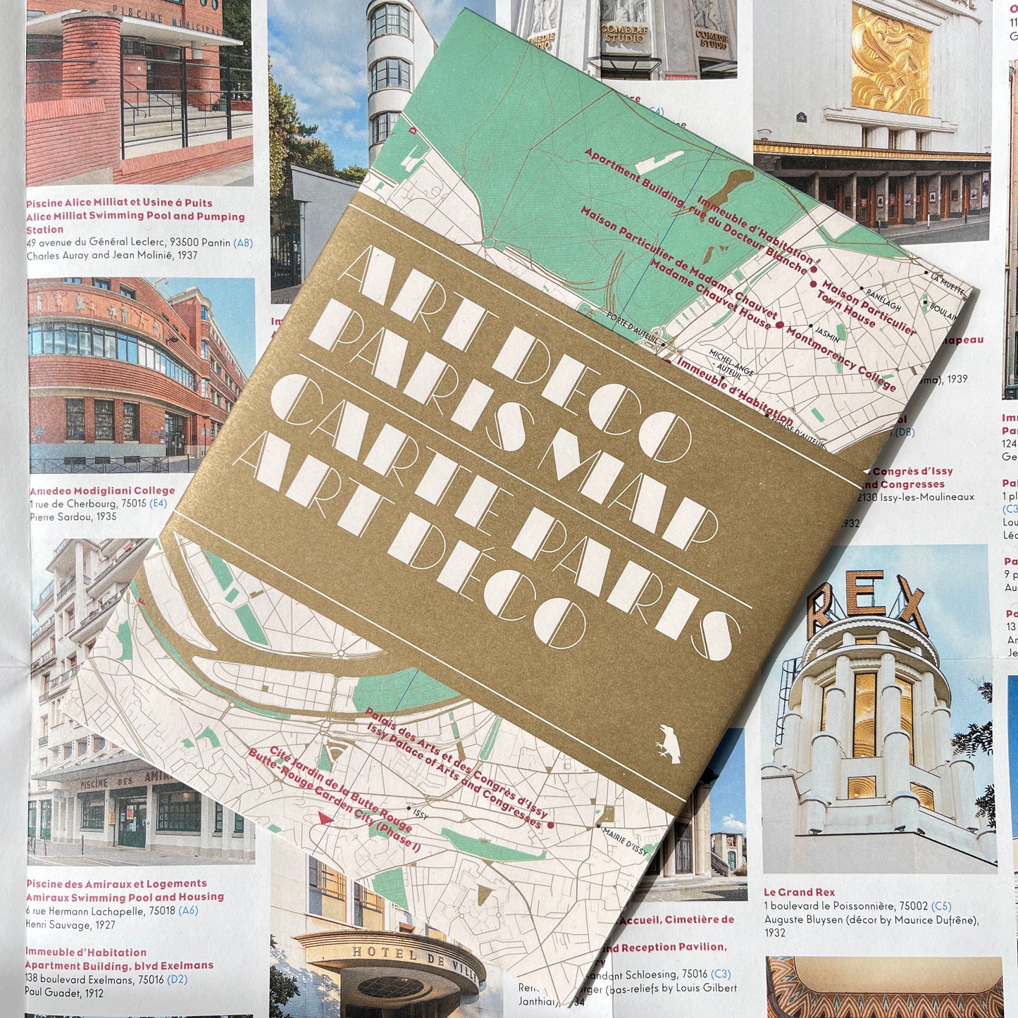 Art Deco Paris Map / Carte Paris Art Déco