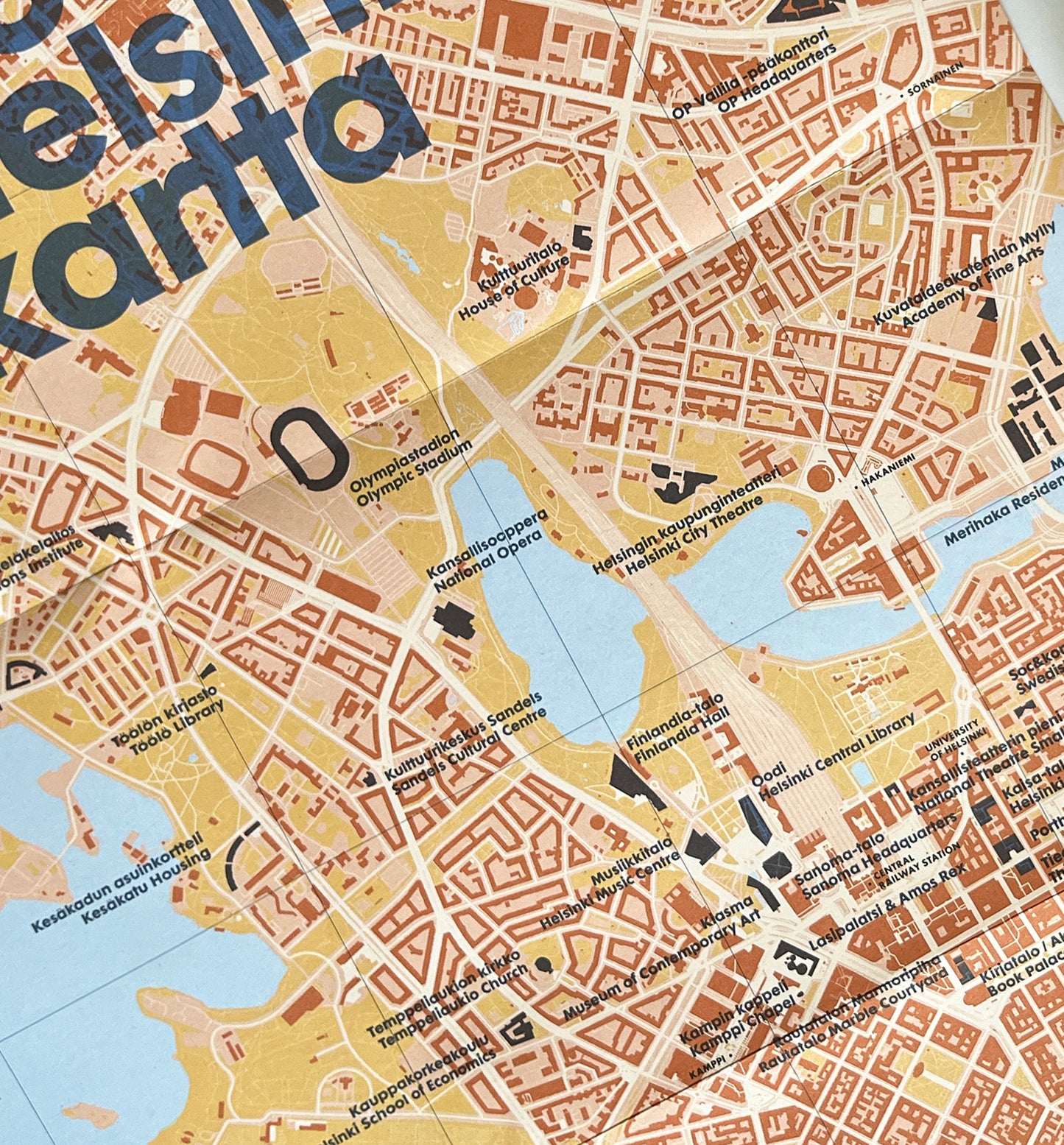 Modern Helsinki Map / Moderni Helsinki -kartta