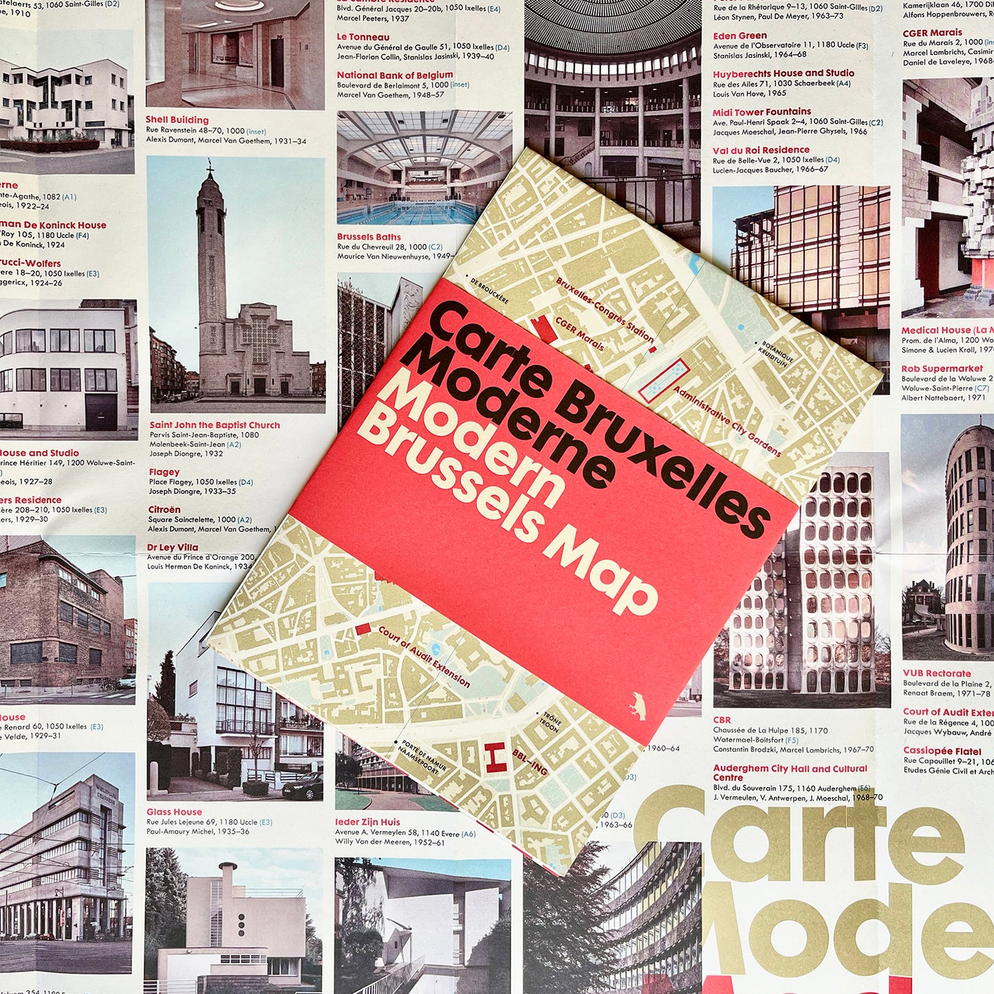 Modern Brussels Map / Carte Bruxelles Moderne