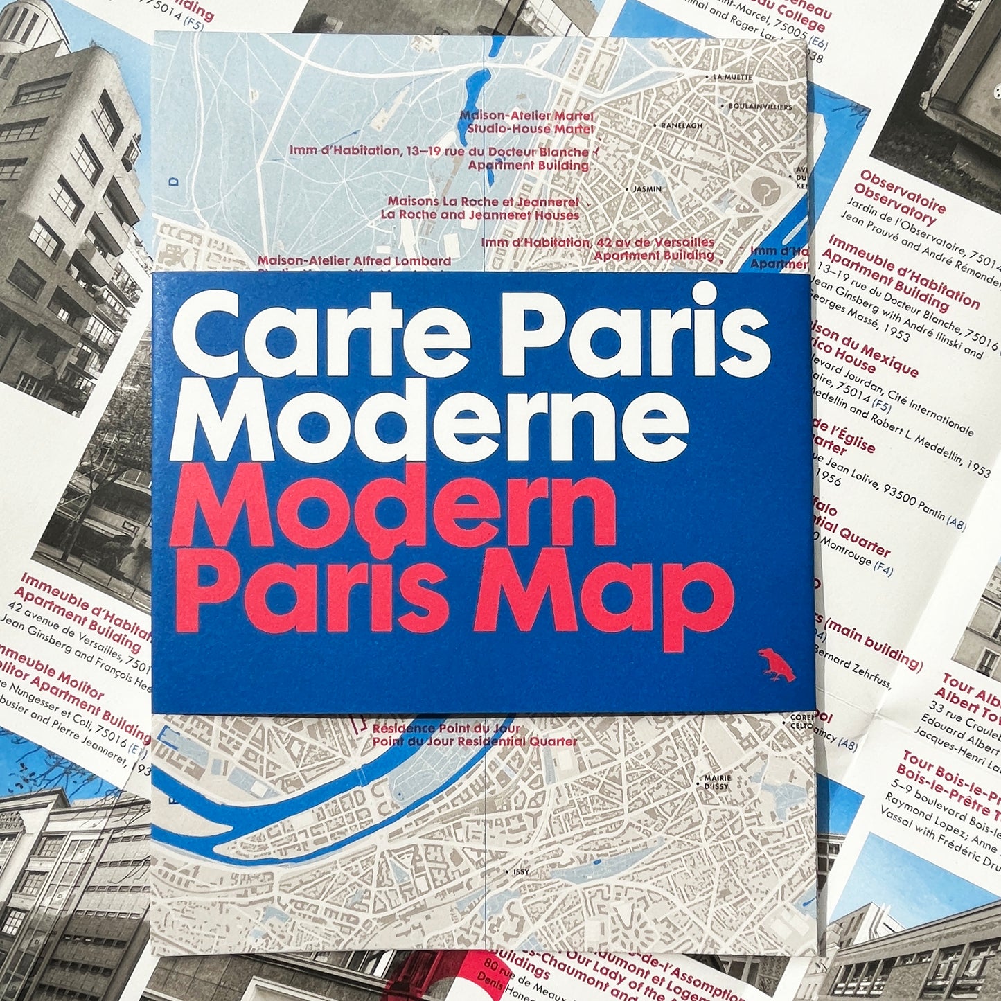 Modern Paris Map / Carte Paris Moderne