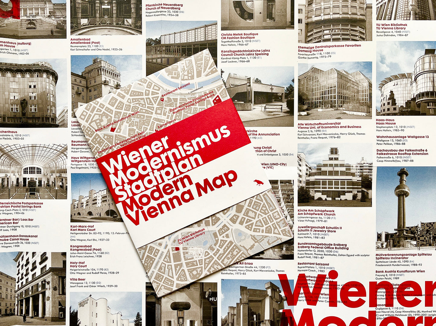 Modern Vienna Map / Wiener Modernismus Stadtplan