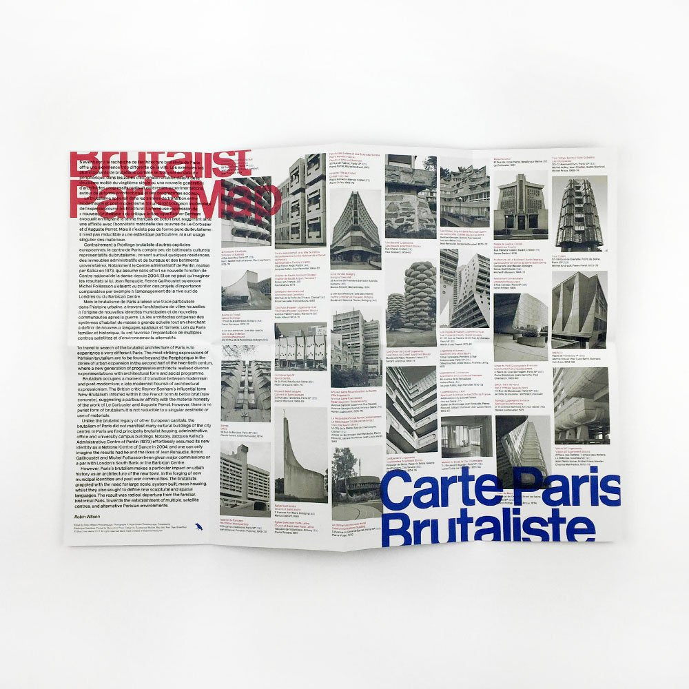 Brutalist Paris Map