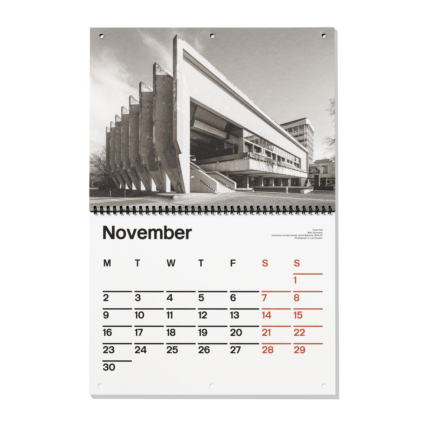 Brutalist Calendar 2026