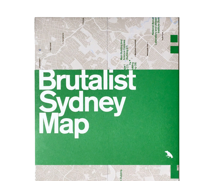 Brutalist Sydney Map