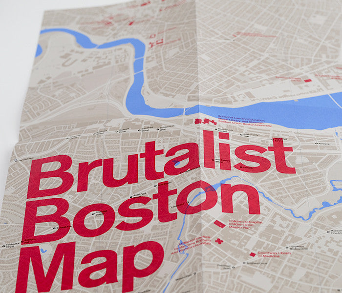 Brutalist Boston Map