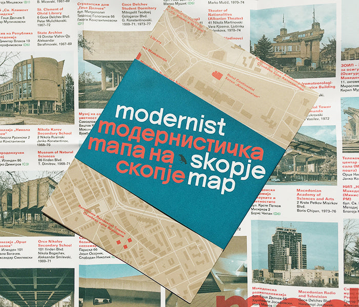 Modernist Skopje Map