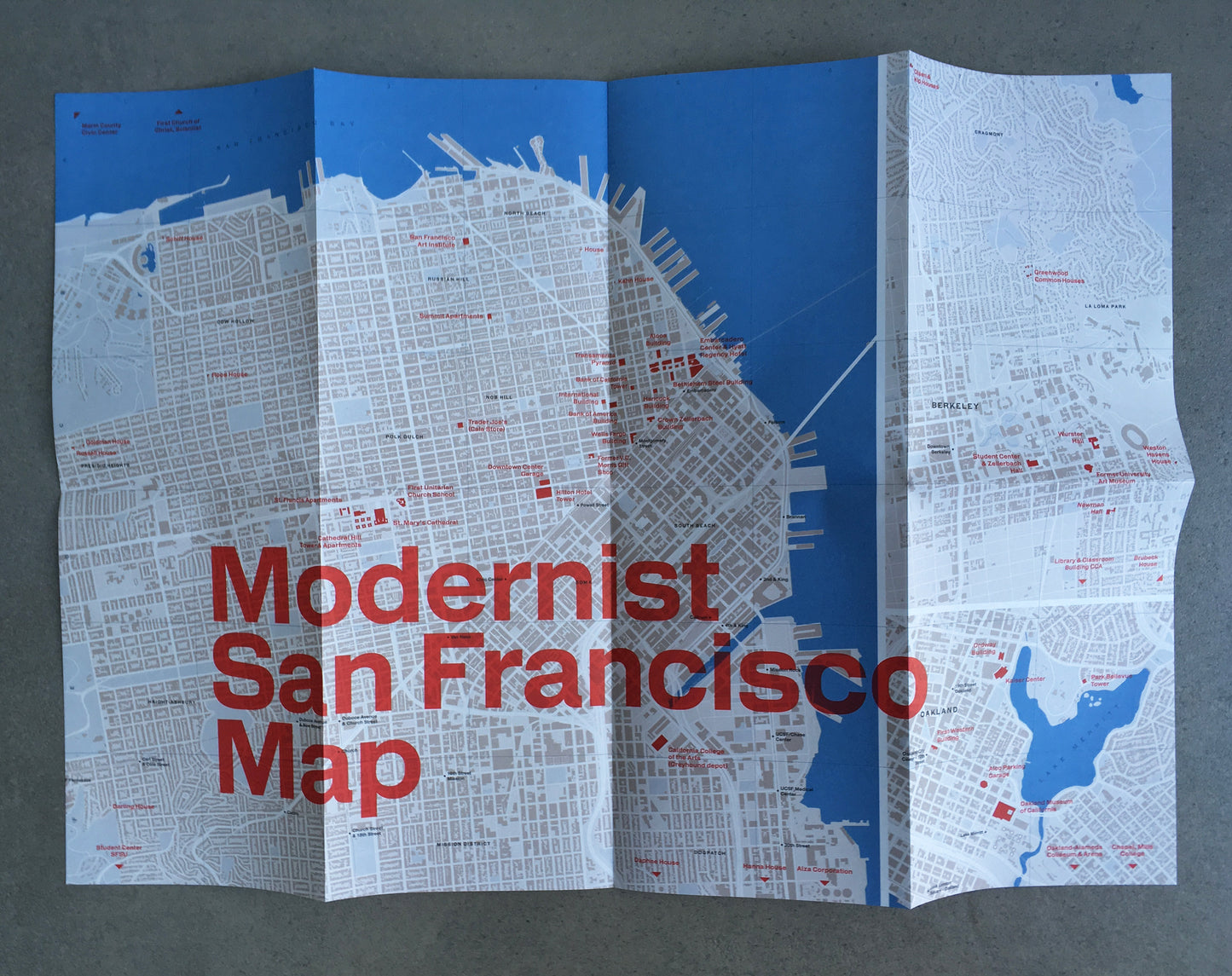 Modernist San Francisco Map