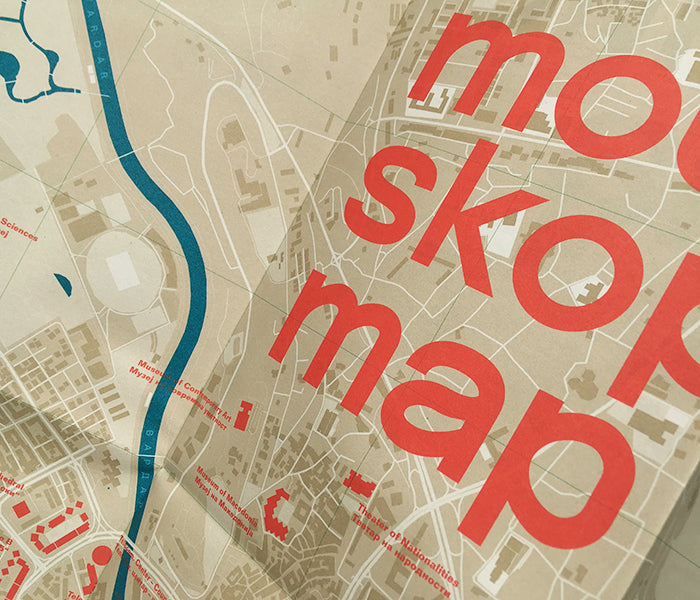 Modernist Skopje Map