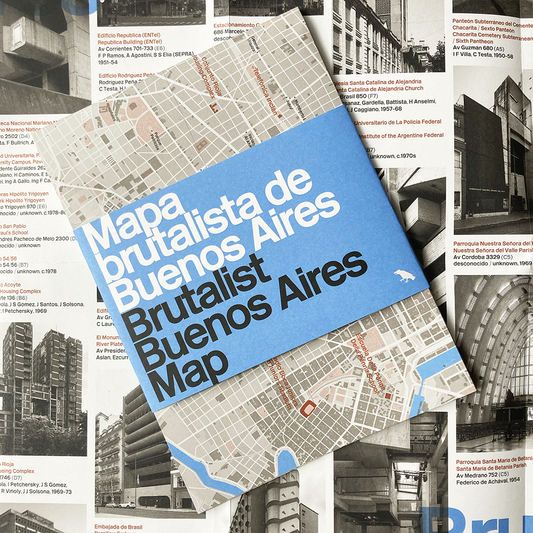 Brutalist Buenos Aires Map