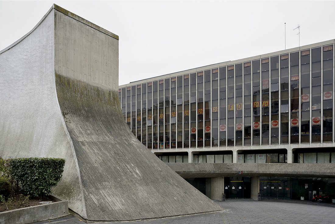 Brutalist Building of the Month: Oscar Niemeyer's Bourse du Travail in Bobigny