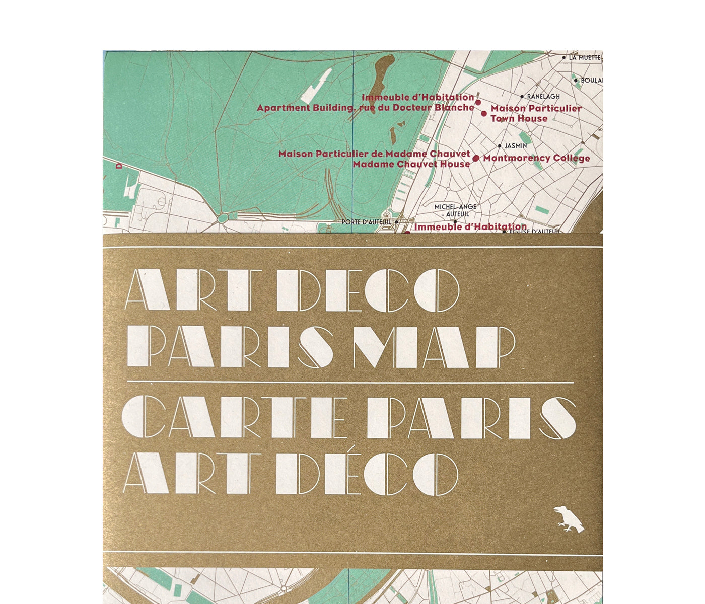 Art Deco Paris Map / Carte Paris Art Déco