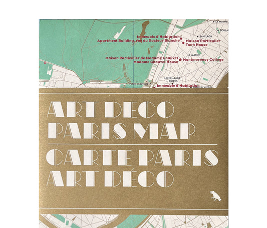 Art Deco Paris Map / Carte Paris Art Déco