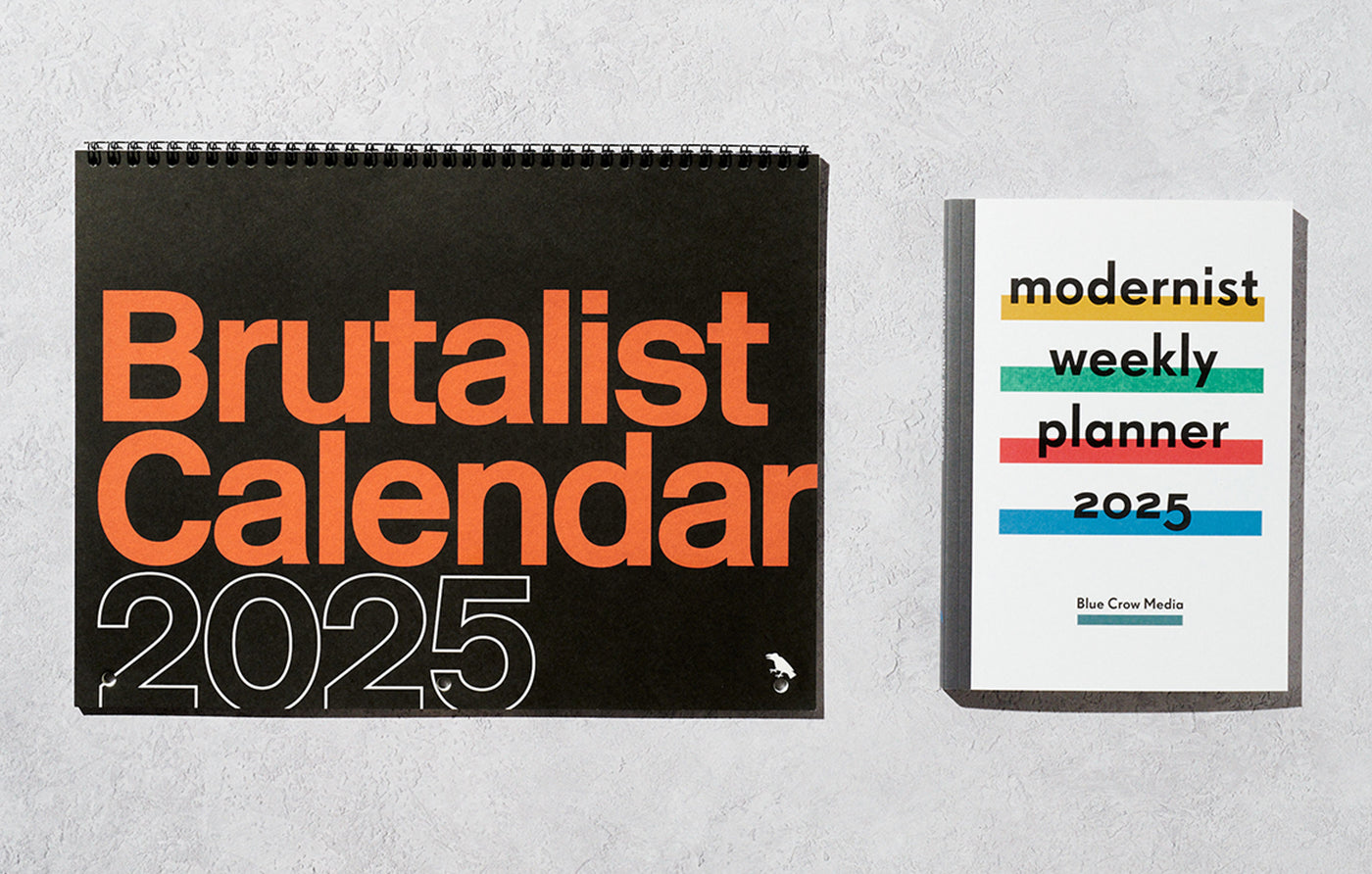 Brutalist Calendar and Modernist Planner