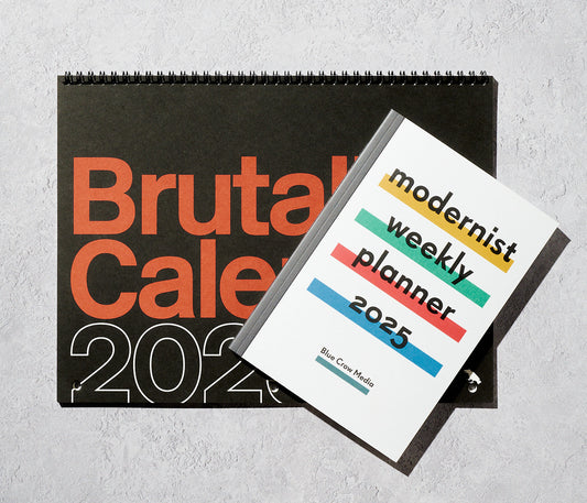 Brutalist Calendar and Modernist Planner