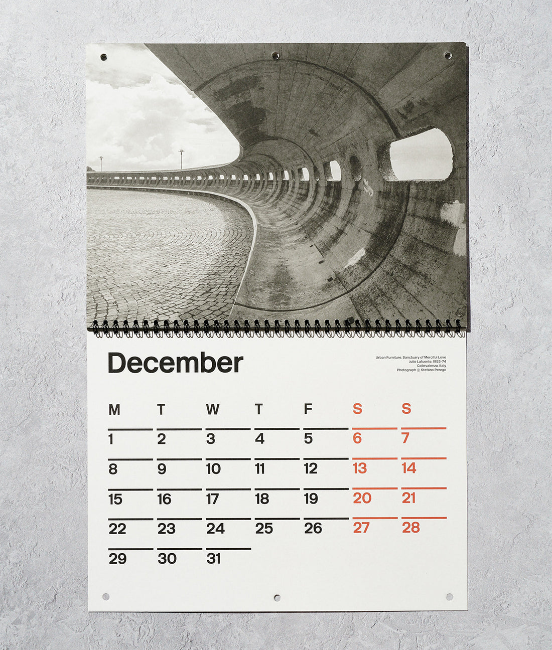 Brutalist Calendar Monthly calendar with photographs of Brutalist