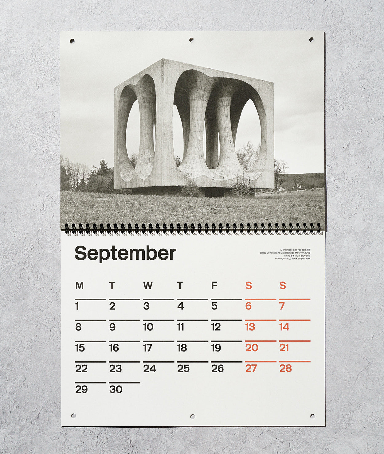 Brutalist Calendar 2025