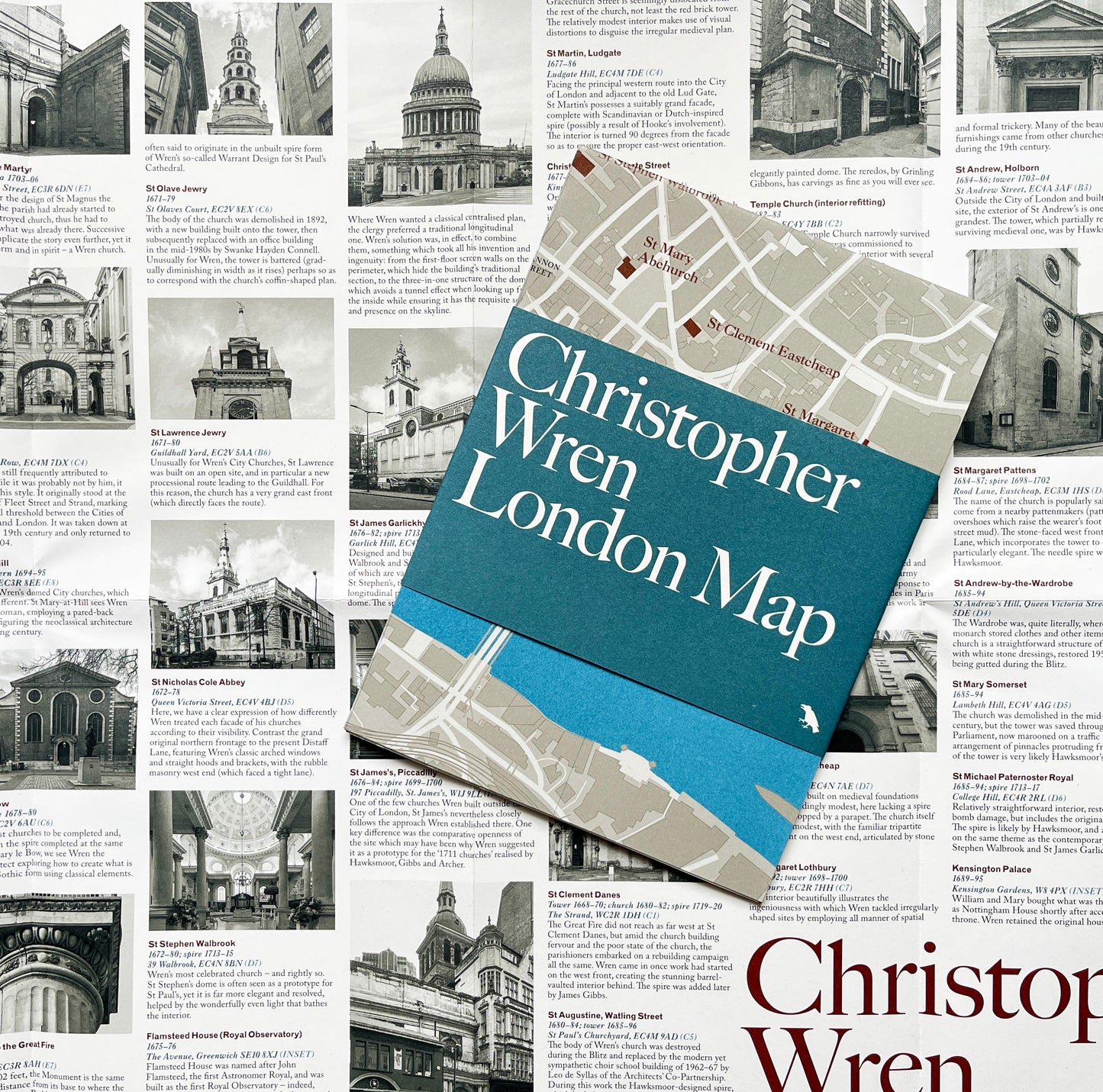 Christopher Wren London Map