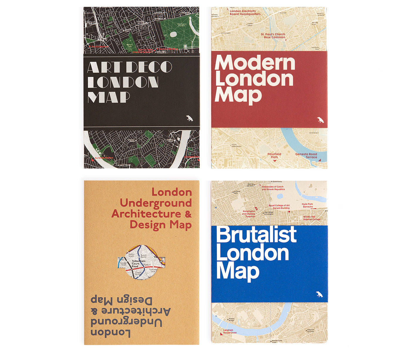 London Architecture Maps – Set of 4