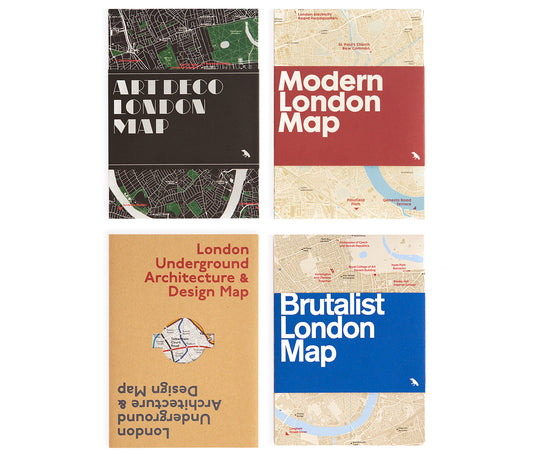 London Architecture Maps – Set of 4
