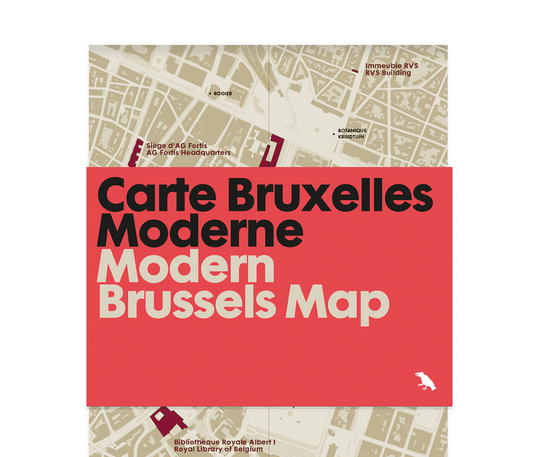 Modern Brussels Map / Carte Bruxelles Moderne