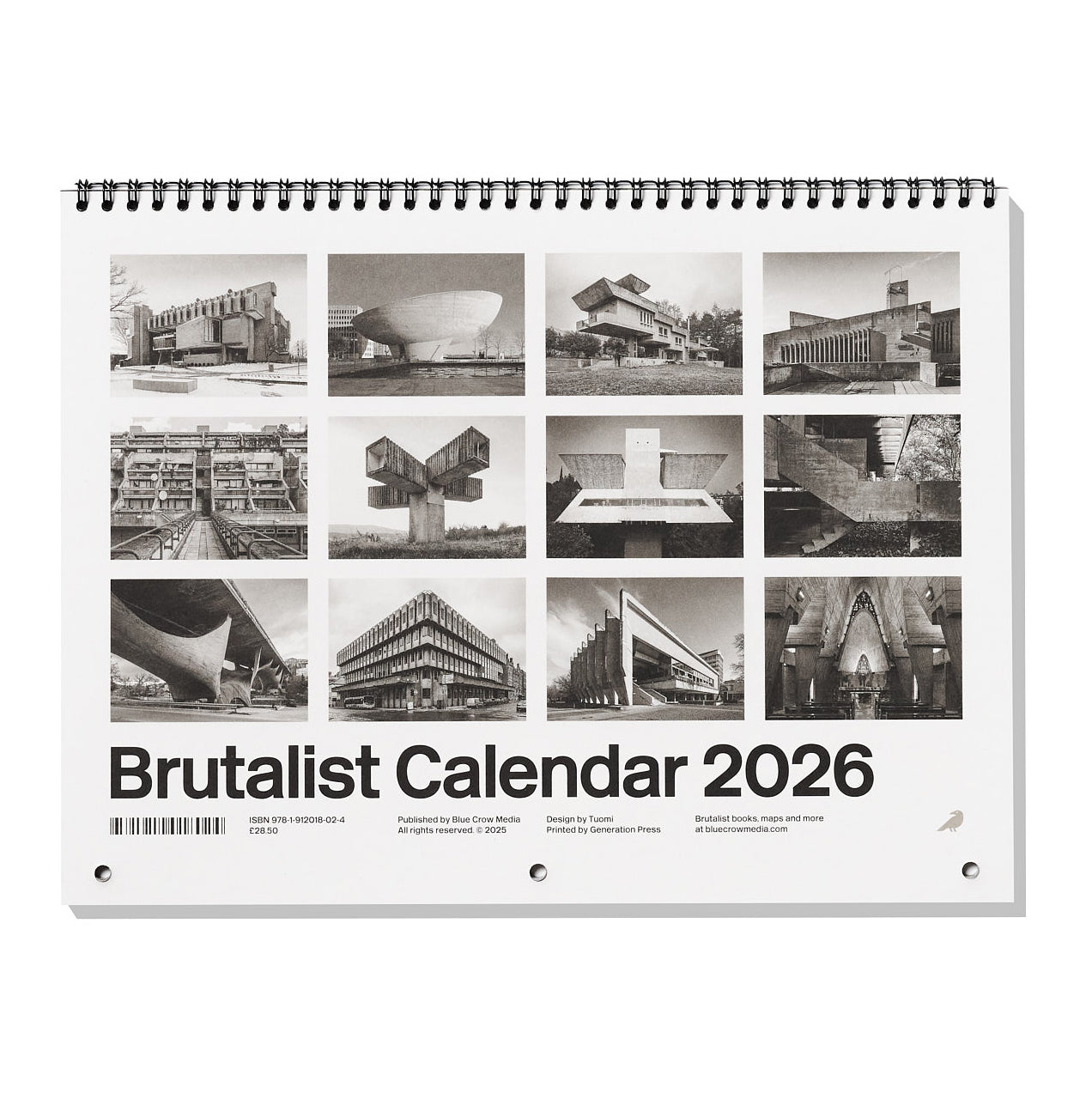 Brutalist Calendar 2026