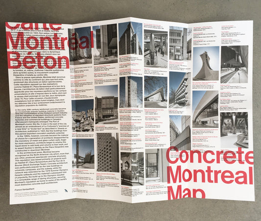Concrete Montreal Map / Carte Montréal Béton