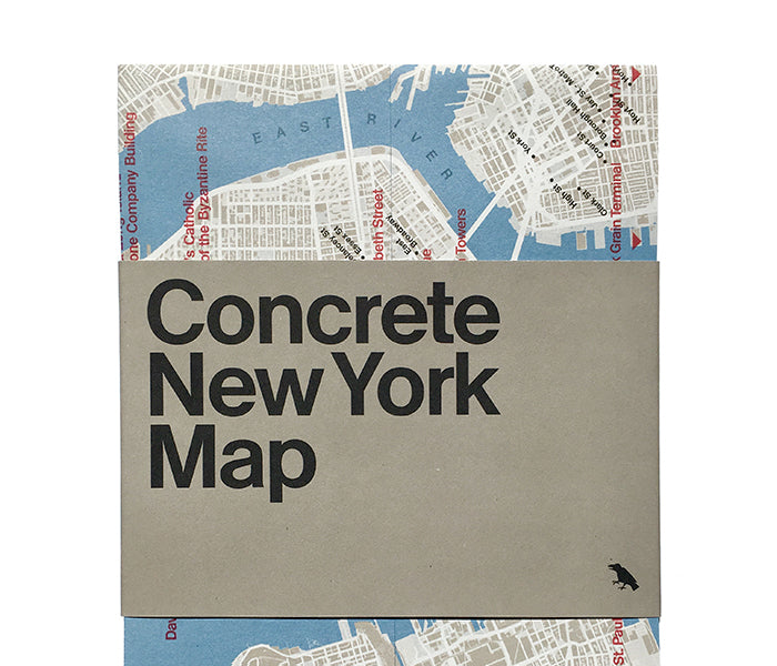 Concrete and Brutalist New York Map