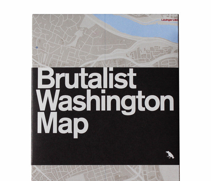Brutalist Washington Map