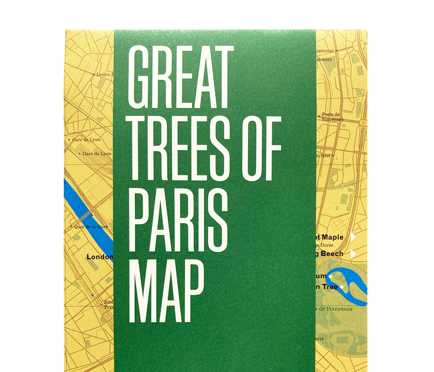 Great Trees of Paris Map - Printed Guide to Paris's Great Trees – Blue ...