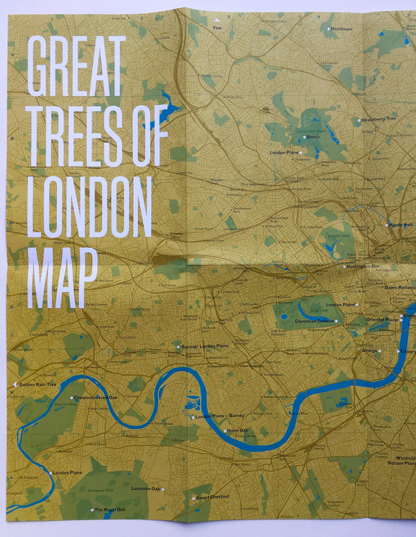 Great Trees of London Map - Printed Guide to London's Great Trees ...