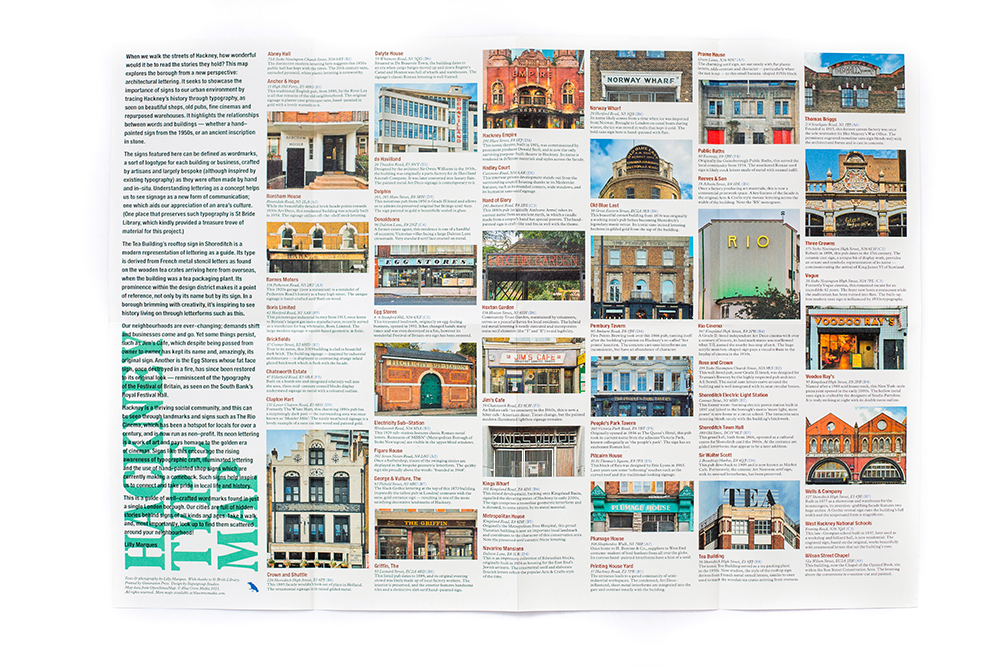 Hackney Style Hackney Type Map - Explore the Architectural Lettering of Hackney ...