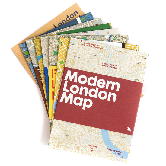 London Architecture Maps Art Deco, Underground, Modern, Brutalist and